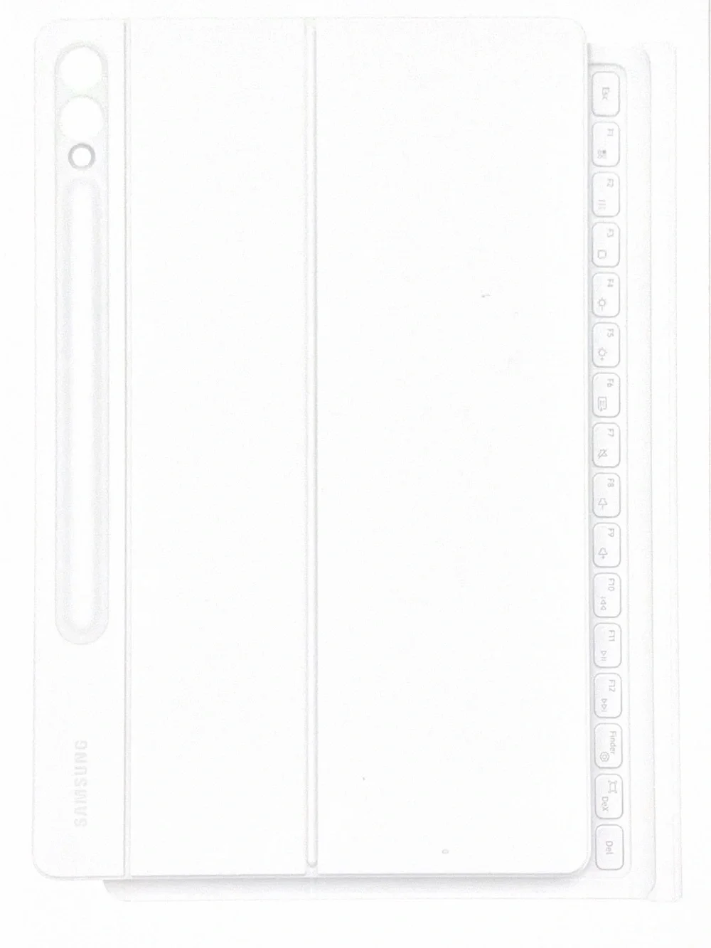 Samsung Book Cover Keyboard for Galaxy Tab S10+/S9+/S9 FE+, White (DX825)